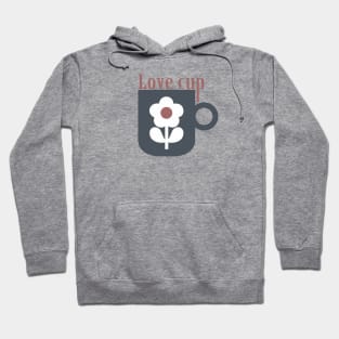 Cup Love and Flower Hoodie